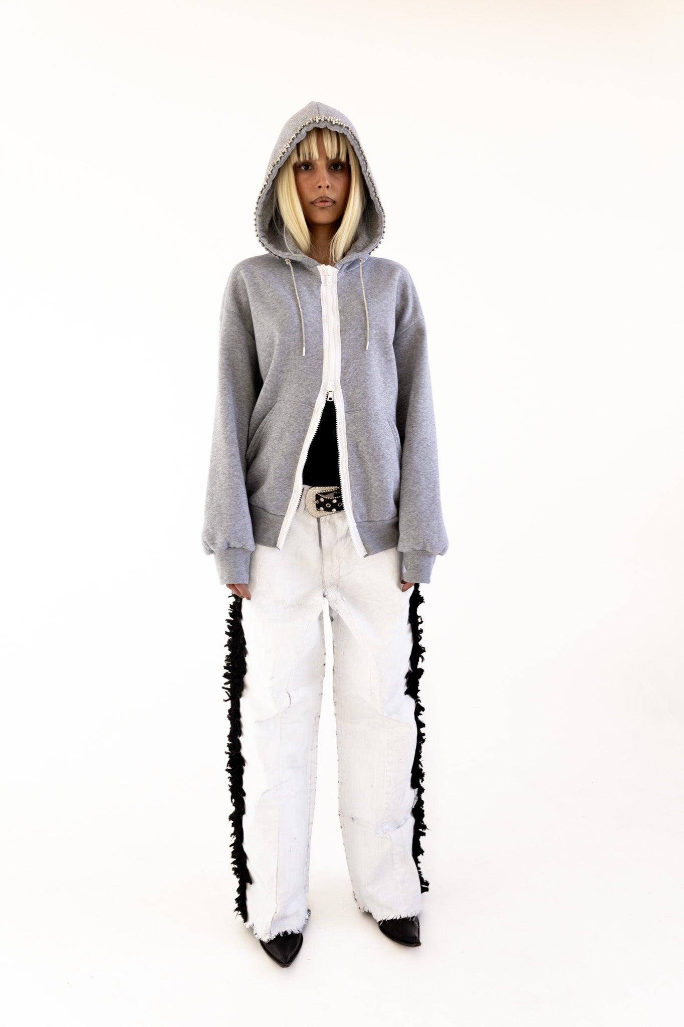 Crystal-Contour Hoodie